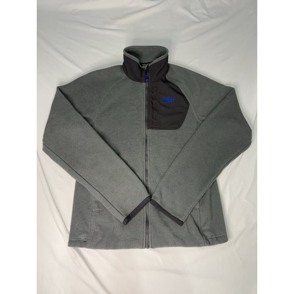 Men’s REI Co-Op Fleece Full Zip Outdoorsy Jacket SMALL Polartek